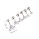 thumbnail image 3 of 6pcs Stud Pendientes para hombres Pendientes de cartílago Partamentos de acero inoxidable, 3 of 7