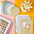 thumbnail image 2 of 14" x 19" Gold Scallop Paper Cake Boards, 3 Count, by Way To Celebrate, 2 of 5