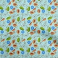 thumbnail image 1 of oneOone Cotton Flex Sky Blue Fabric Pear Craft Projects Decor Fabric Printed By The Yard 40 Inch Wide, 1 of 4