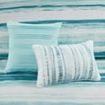 thumbnail image 3 of Gracie Mills Coastal Watercolor Quilt Set 6-Piece Reversible Seashell Pillows GRACE-3149, 3 of 4