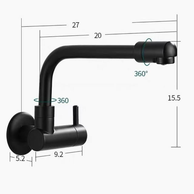 Rallonge de Robinet d'Évier de Cuisine Vadrouille Piscine Pivotante Rallonge de Robinet