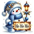 thumbnail image 1 of 5D DIY Navidad Muñeco Nieve Artesanal 30x30cm, 1 of 9