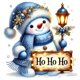 thumbnail image 1 of 5D DIY Navidad Muñeco Nieve Artesanal 30x30cm, 1 of 9