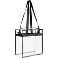 thumbnail image 4 of Clear bags Stadium Approved Clear Tote Bag with Zipper Closure Crossbody Messenger Shoulder Bag with Adjustable Strap, 4 of 6