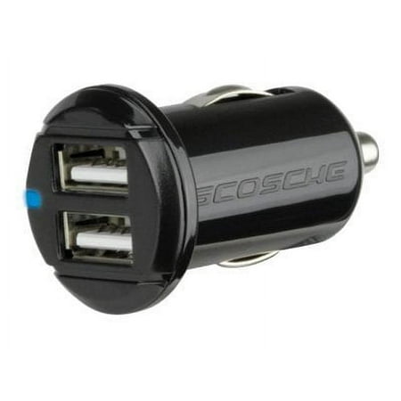 Scosche reVOLT c2 - Car power adapter - 10 Watt - 2.1 A - 2 output connectors (USB)