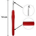 thumbnail image 3 of Crochet Needles, Multicolored Aluminum Crochet Hooks with Rubber Grip - Pack of, 3 of 5
