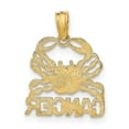 thumbnail image 4 of FJC Finejewelers 10 kt Yellow Gold CANCER Zodiac Charm 17 x 13 mm, 4 of 6