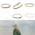 thumbnail image 2 of FEAMOS Hat Belts For Hat Bands Hat Bands Leather Hat Bands Cowboy Hat Band For Men Western Hat Belt Bands Straw Hat Bands, 2 of 6