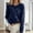 Women's Button Down Cardigan-Dark Blue, variant on Women's Classic Button Down Cardigan Sweater Crewneck Long Sleeve Knit Outerwear Soft Casual Solid Color Lightweight Layering Coat for Fall