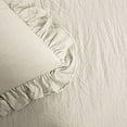 thumbnail image 1 of Lush Decor Reyna Comforter Wheat Ruffled 3 Piece Set with Pillow Sham Full Queen Size Bedding, 1 of 2