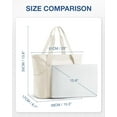 thumbnail image 6 of Tote Bag for Women, Tote Shoulder Bag with Laptop Compartment and Zipper Handbag for Travel, Work, 6 of 6