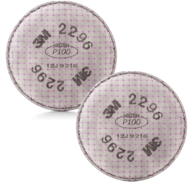 Par avanzado de filtros respiradores 3M 2296 P100