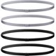 thumbnail image 1 of 4 diademas elásticas deportivas gruesas y antideslizantes para mujeres y hombres (gris, negro), 1 of 4