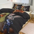thumbnail image 2 of 3 Piece Comfortable Bedding Set Zootopia Duvet Cover Twin Bed with 2 Pillowcase 86"x70", 2 of 7