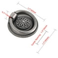 thumbnail image 4 of Utopia Alley Medici Cabinet Ring Pull Knob - Decorative Cabinet Drop Pull Knobs for Cabinets and Drawers - Vintage Cabinet Hardware with Hand Finished Pewter - Metal Drawer Pull Knobs 1 5/8", 4 of 6