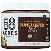 88 Acres Dark Chocolate Sun Flower Seed Butter, 14 Oz.