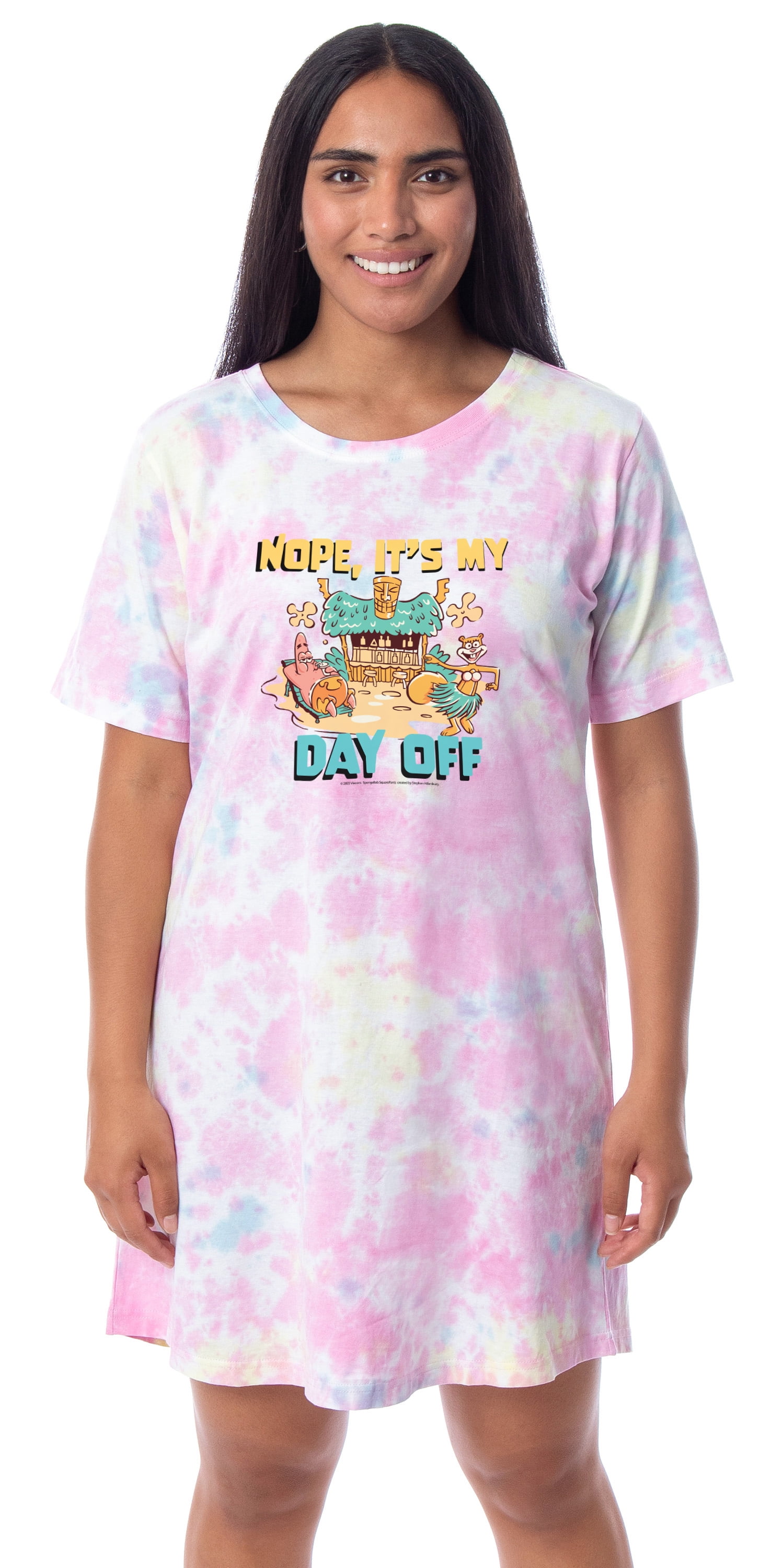 Nickelodeon SpongeBob SquarePants Womens' Nightgown Sleep Pajama Shirt