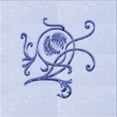 thumbnail image 1 of Ahgly Company Machine Washable Indoor Square Transitional Lavender Blue Area Rugs, 4' Square, 1 of 7