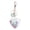 green, variant on YYKihy Cute Keychain Women Acrylic Love Shape Star Sequin Rose Ring Holder Key Chains