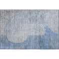 thumbnail image 2 of Addison Rugs Mayfield Premium Machine Washable Transitional Geometric Blue Rectangle Rug, 1'8" x 2'6", 2 of 6