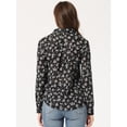 thumbnail image 4 of CamiFloral Con Botones Y BluDe ManLarCon Cuello En PunPaMujer Negro1 XL, 4 of 6