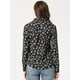 thumbnail image 4 of CamiFloral Con Botones Y BluDe ManLarCon Cuello En PunPaMujer Negro1 XL, 4 of 6