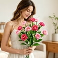 thumbnail image 6 of CoreLiving Artificial Sunflower Bouquet UV Resistant Silk Flowers for Cemetery Grave Decor and Home Table Centerpiece Arrangements 1 Pack, 6 of 8