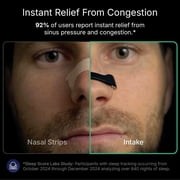 Intake Breathing Nasal Strip Starter Kit (15 Count, Clear) - Boost Oxygen Intake, Reduce Snoring, Improve Sleep Quality - Sweat Resistant, Skin Safe Nasal Strips - Extra Strength Snoring Solution