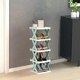 thumbnail image 4 of Usloyux Under $5 5 Layer Stackable Shelving Unit, Multitier Detachable Storage Rack, DIY Home Organization Bookcase, Pantry Bathroom Living Room Shelf with Sturdy X-Shaped Frame, 4 of 6