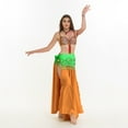 thumbnail image 4 of 1Pcs Green Chiffon Rectangular Hip Scarf for Belly Dancing 57x9.8in, 4 of 8