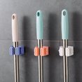 thumbnail image 1 of Baohd Self Adhesive Reusable No Drilling Mop Holder Wall Mounted Broom Storage Rack Free Punch Bathroom Mop Hanger, 1 of 9