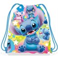 thumbnail image 4 of 5/30 piezas Disney Pink Lilo Stitch Theme Bolsa de cordón no tejida con tema Lilo & Stitch Bolsa de regalo para fiesta de cumpleaños para niño y niña Suministros para baby shower, 4 of 5