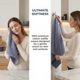 thumbnail image 6 of REGALWOVEN 100% Cotton Waffle Weave Kitchen Towels, 2 Pack Solid Color Dish Cloths with Hanging Loop Grey 12" x 12", 6 of 6