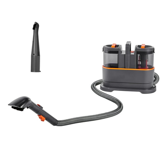 KFFKFF Carpet Cleaner Machine, 50.72 oz Clean Water Tank & 27.05 oz Dirty Water Tank, Portable Upholstery Shampooer, 11.5Kpa Handheld Furniture Extractor