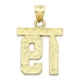 thumbnail image 4 of 10k Solid Gold Number Fifteen Pendant for Necklace, #15 Gold Charm Jewelry for Athletes, Sports Gifts for Him and Her, 4 of 5