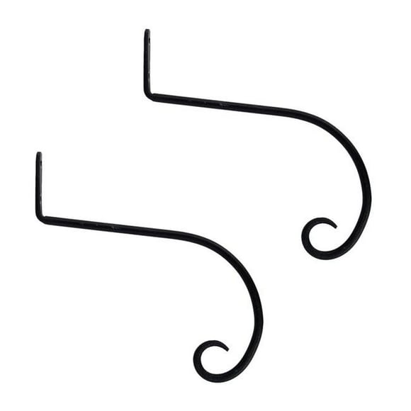 ACHLA Designs SB-02-2 10 in. Downturned Hanger&#44; Black - Pack of 2