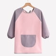 thumbnail image 4 of KHONTS Kids Waterproof Apron Kids Artist Smock Paiting Art Aprons Chef Baking Apron Classroom Craft Apron,Size 3-12 Years Pink1 M, 4 of 5