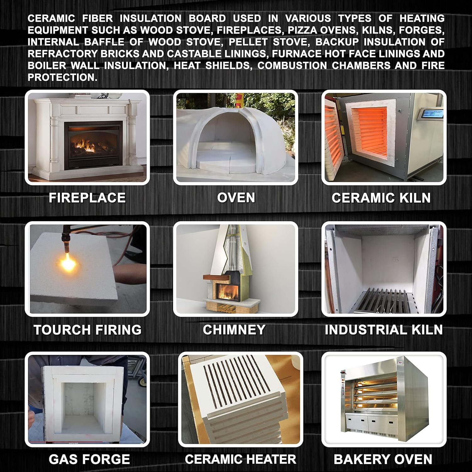 1/2x24x24 Ceramic Fiber Blanket Thermal High Temp