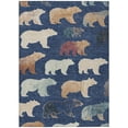 thumbnail image 2 of Addison Rugs Chantille Indoor/Outdoor Transitional Lodge Navy Machine Washable Rectangle Rug, 5' x 7'6", 2 of 8