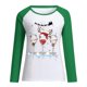 thumbnail image 2 of Gibobby Jersey de forro polar Bonita manga larga informal de casa con estampado navideño para mujer, atlético y Y2K (Multicolor, M), 2 of 3
