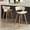 White, variant on Brown Faux Leather Counter Stools with Metal and Wood Frame and Metal Footrest, Set of 2, Barstools in Dining Room