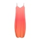 thumbnail image 4 of Puntoco Vestidos Mujer Verano Mujer Suelto Bolsillo Cuello En V Impresión Degradado Sin Mangas Suelto Casual Sling Vestido Largo, 4 of 4