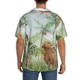 thumbnail image 3 of Wukai Watercolor African Animals Wildlife Men's Casual Short-Sleeve Button Down Shirt,Cuban Shirts for Men,Mens Short Sleeve Dress Shirts-X-Large, 3 of 5