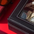 thumbnail image 6 of Coward Watch Case, Watch Organizer for Men, 12 Slot PU Leather Watch Box, Watch Holder, Portable Watch Display Case with Glass Window, 6 of 7