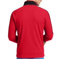 thumbnail image 3 of USNSM (M-5XL) Big and Tall Men's Full Zip Athletic Jacket Mock Neck Color Block Long Sleeve Fall Jackets With Pockets for Hiking Orange XL, 3 of 7