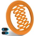 thumbnail image 1 of IBAOLEA Elastic Silicone Phone Grip Ultra-Thin Cell Phone Strap Holder for Hand Anti-Slip Phone Holder Compatible with Wireless Charger Magnetic Mount Loop Phone Grip 2 Pack (Orange) Orange, 1 of 8