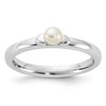 thumbnail image 4 of Auriga 925 Sterling Silver FW Cultured Pearl Ring for Women Size- 7, 4 of 6