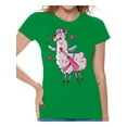 thumbnail image 1 of Awkward Styles Valentine's Day T-Shirt Pink Lama T Shirts for Women Valentines Tee, 1 of 4