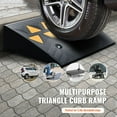 thumbnail image 2 of Rubber Curb Ramp 2 Pack, 5" Rise Height Heavy-Duty 33069 lbs/15 T Capacity Threshold Ramps, Driveway Ramps with Stable Grid Structure for Cars, Wheelchairs, Bikes, Motorcycles, 2 of 11