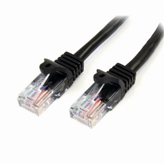 StarTech.com 45PATCH25BK 25 ft. Black Cat5e Snagless UTP Patch Cable